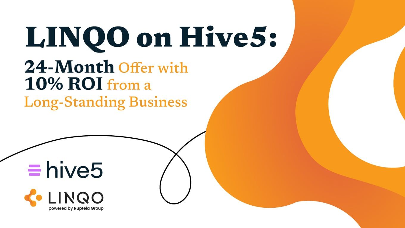 LINQO on Hive5: 24-Month Business Loan Offer with a Fixed 10% Annual Return