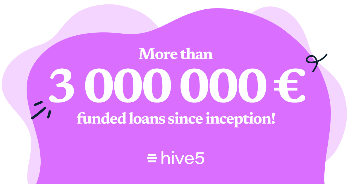 Hive5 reaches 3 million of funded loans since inception