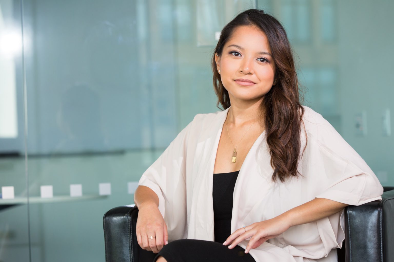Investor reviewing her portfolio