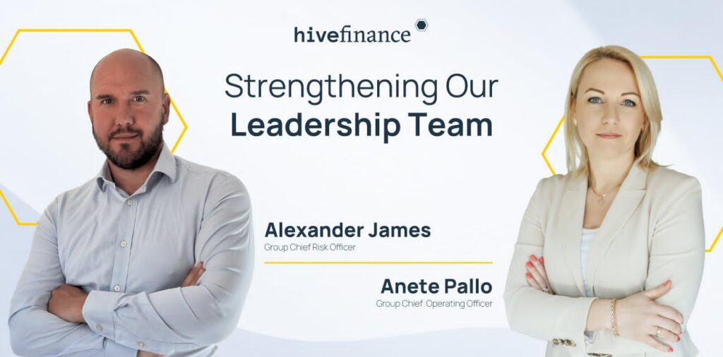 Hive Finance Group Strengthens Its Leadership Team with New Group COO and CRO